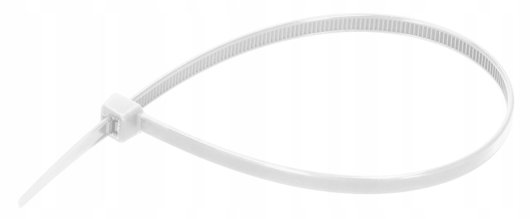 Opaski zaciskowe kablowe nylonowe białe 4,8x370 mm 25 sztuk DEDRA 11AB48371