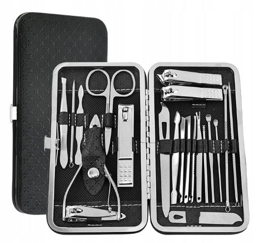 Zestaw, przybornik do manicure. 20 elementów.